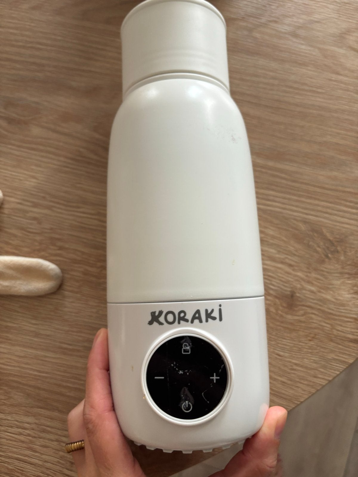 Koraki draagbare flesverwarmer, Ophalen, Gebruikt