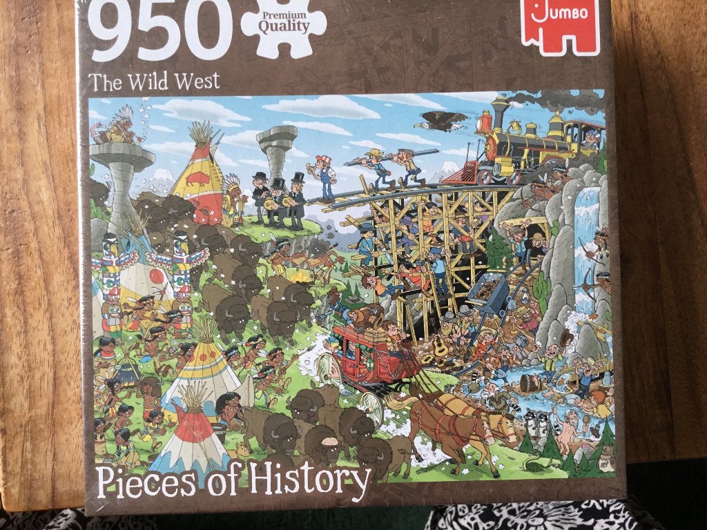 Pieces of history puzzel wilde westen, Hobby en Vrije tijd, Denksport en Puzzels, Ophalen of Verzenden, 500 t/m 1500 stukjes, Nieuw