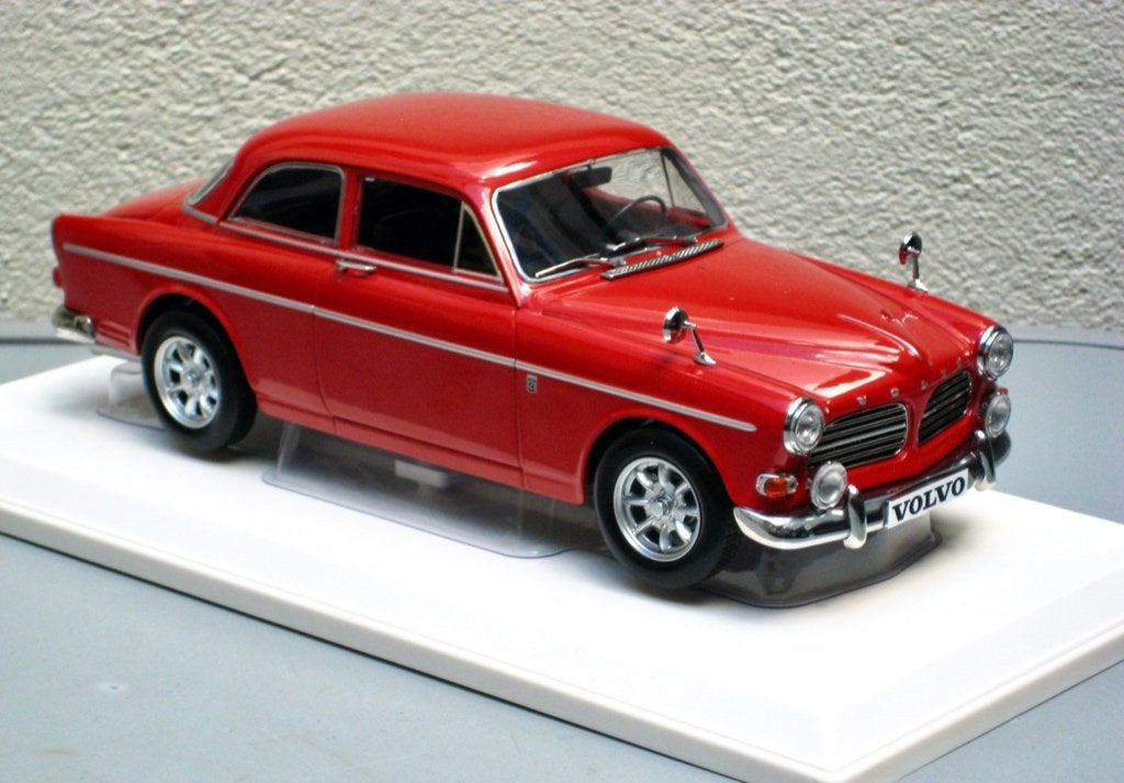 Volvo Amazon 123 GT 1968 rood Norev 1:18, Ophalen of Verzenden, Nieuw, Auto, Norev