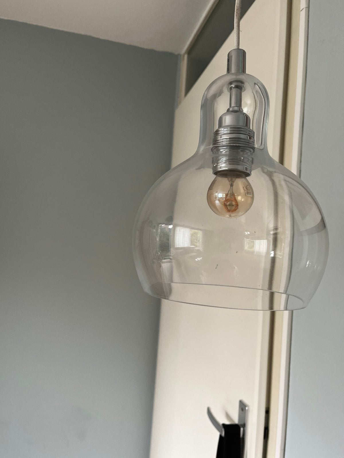 Klein lampje van glas, Ophalen, Modern strak, E27 (groot), Glas