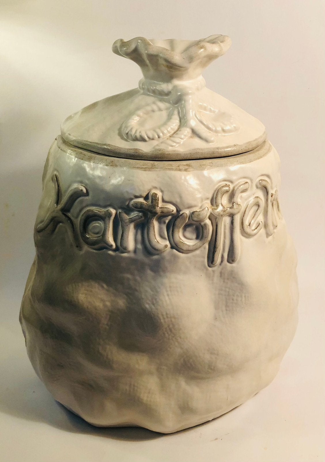 Voorraadpot, aardappelpot, Duits, vintage, bewaarpot, Ophalen of Verzenden