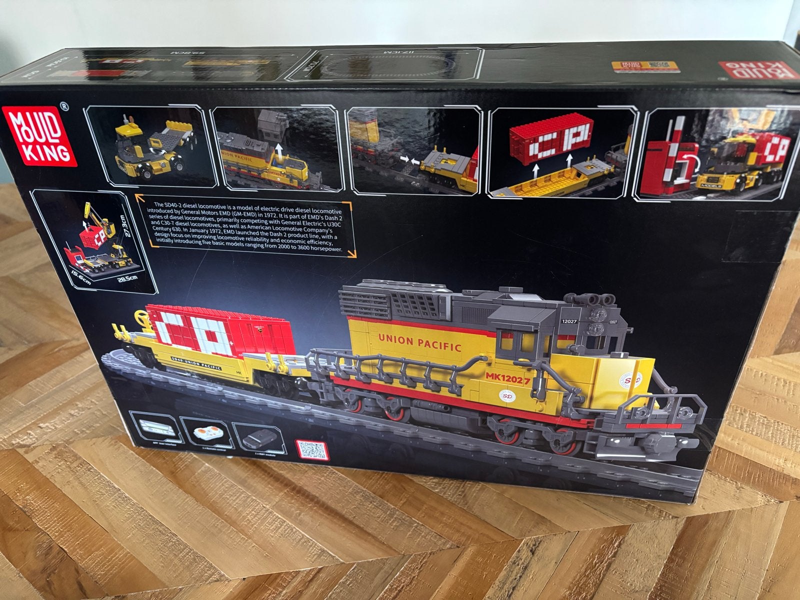 Mould King 12027 EMD SD40-2 Diesellocomotief RC Bouwset, Ophalen of Verzenden, Nieuw, Overige merken