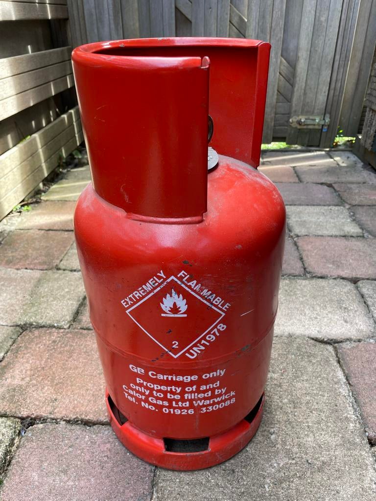Engelse Calor 6kg propaan gasfles (leeg), Ophalen, Gebruikt