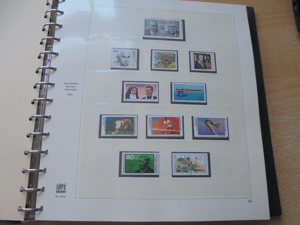 Duitsland BUND. super PF coll in Safe Dual , 1988/1996 compl, Postzegels en Munten, Ophalen of Verzenden, Buitenland