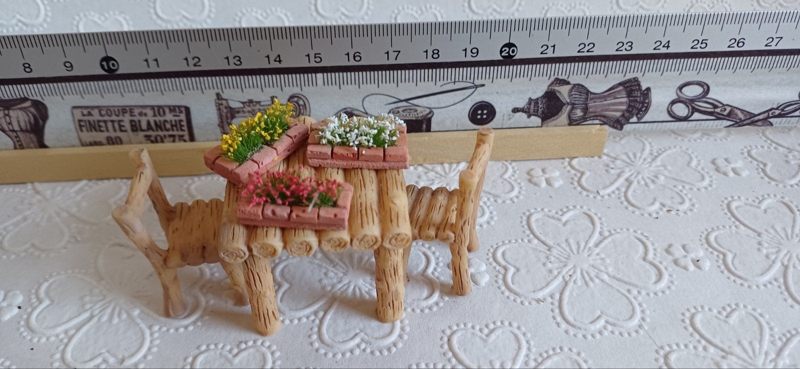 zithoekje miniatuur, Verzenden, Zo goed als nieuw, Poppenhuis