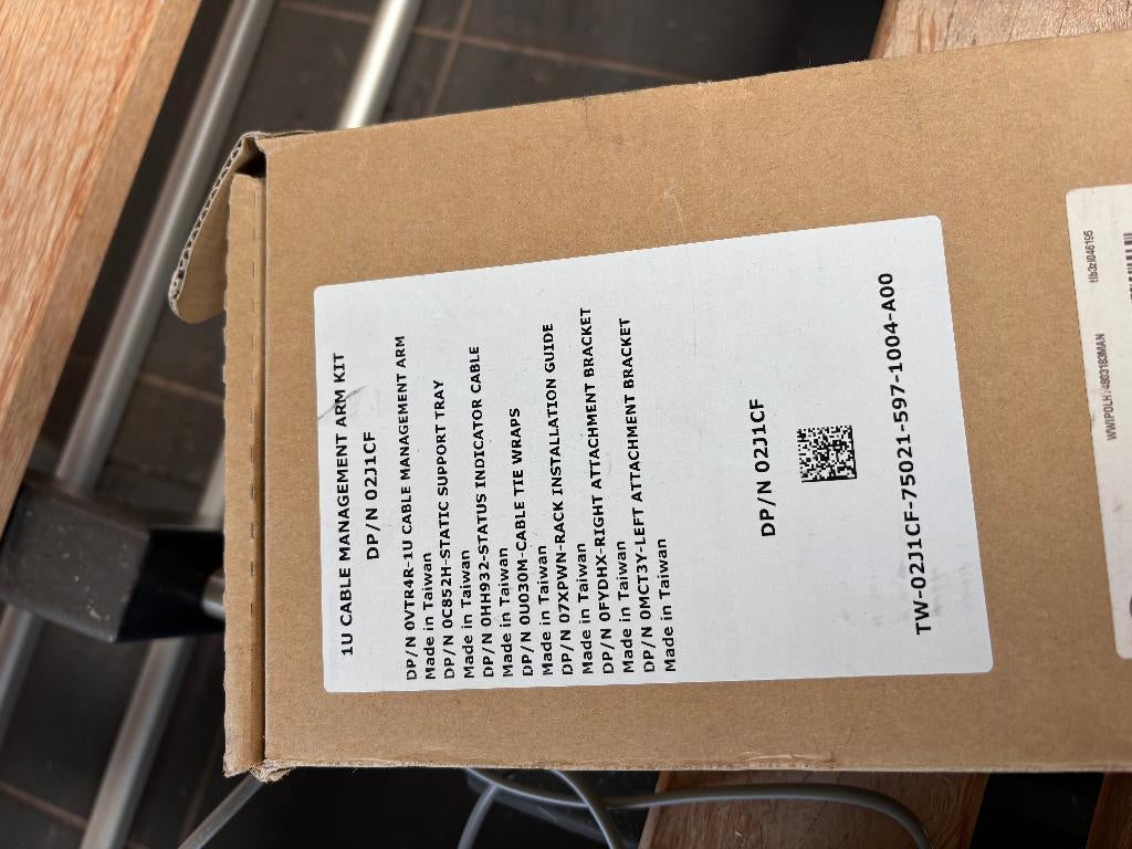 Panduit 1U Cable Management Arm Kit DP/N 02J1CF Dell, Ophalen of Verzenden, Nieuw