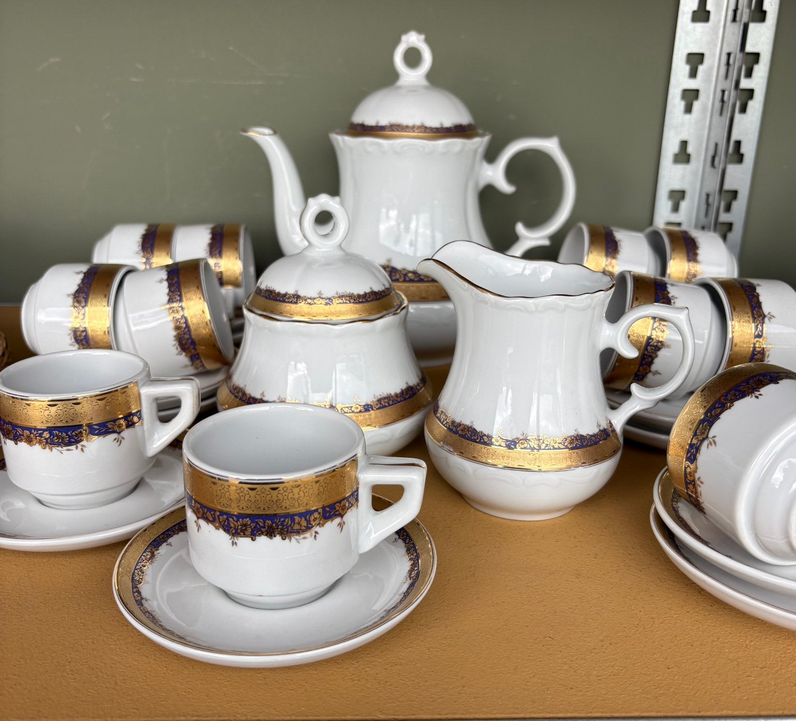 Cocema Fes Morocco koffieservies 15 delig, Ophalen of Verzenden