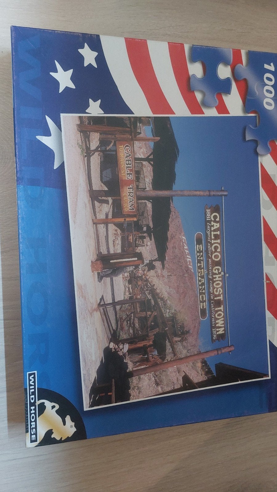 Wild Horse Legpuzzel Calico Ghost Town 1000 stukjes, Ophalen, 500 t/m 1500 stukjes, Gebruikt, Legpuzzel