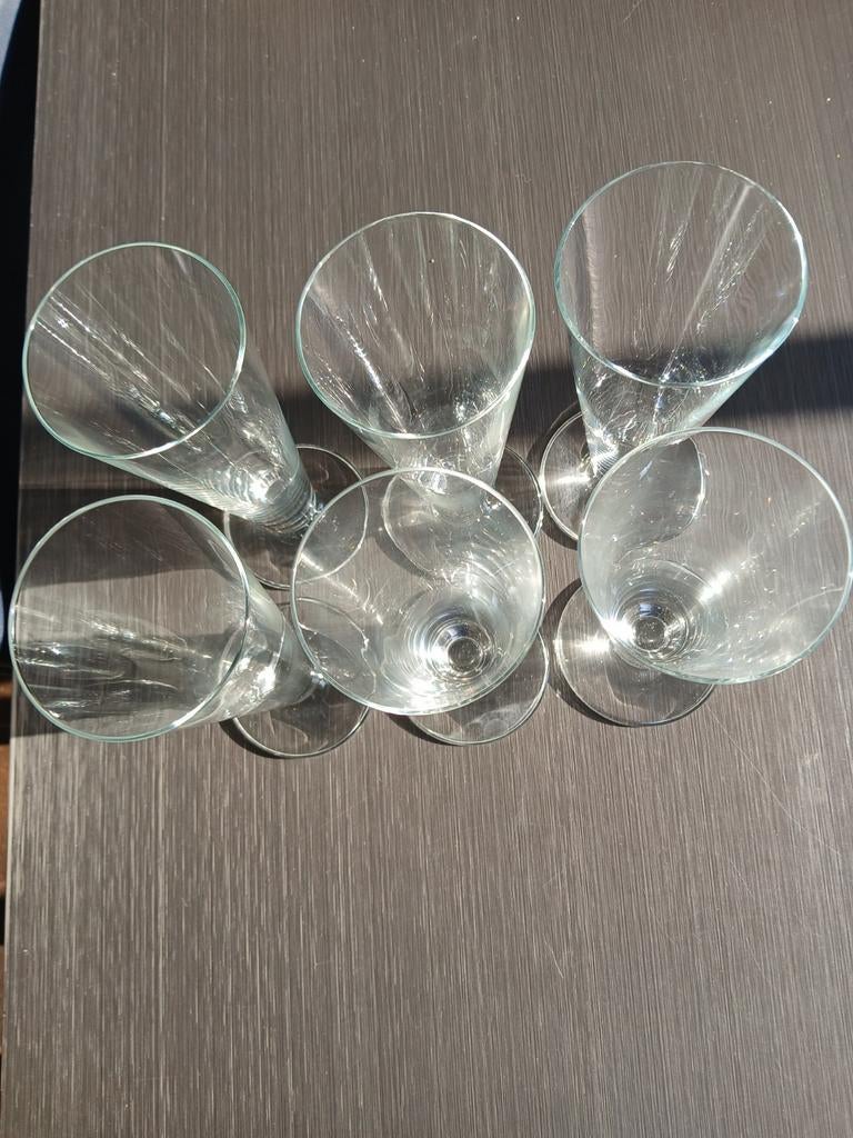 Luigi Bormioli  6 kristallen longdrinkglazen, Ophalen of Verzenden