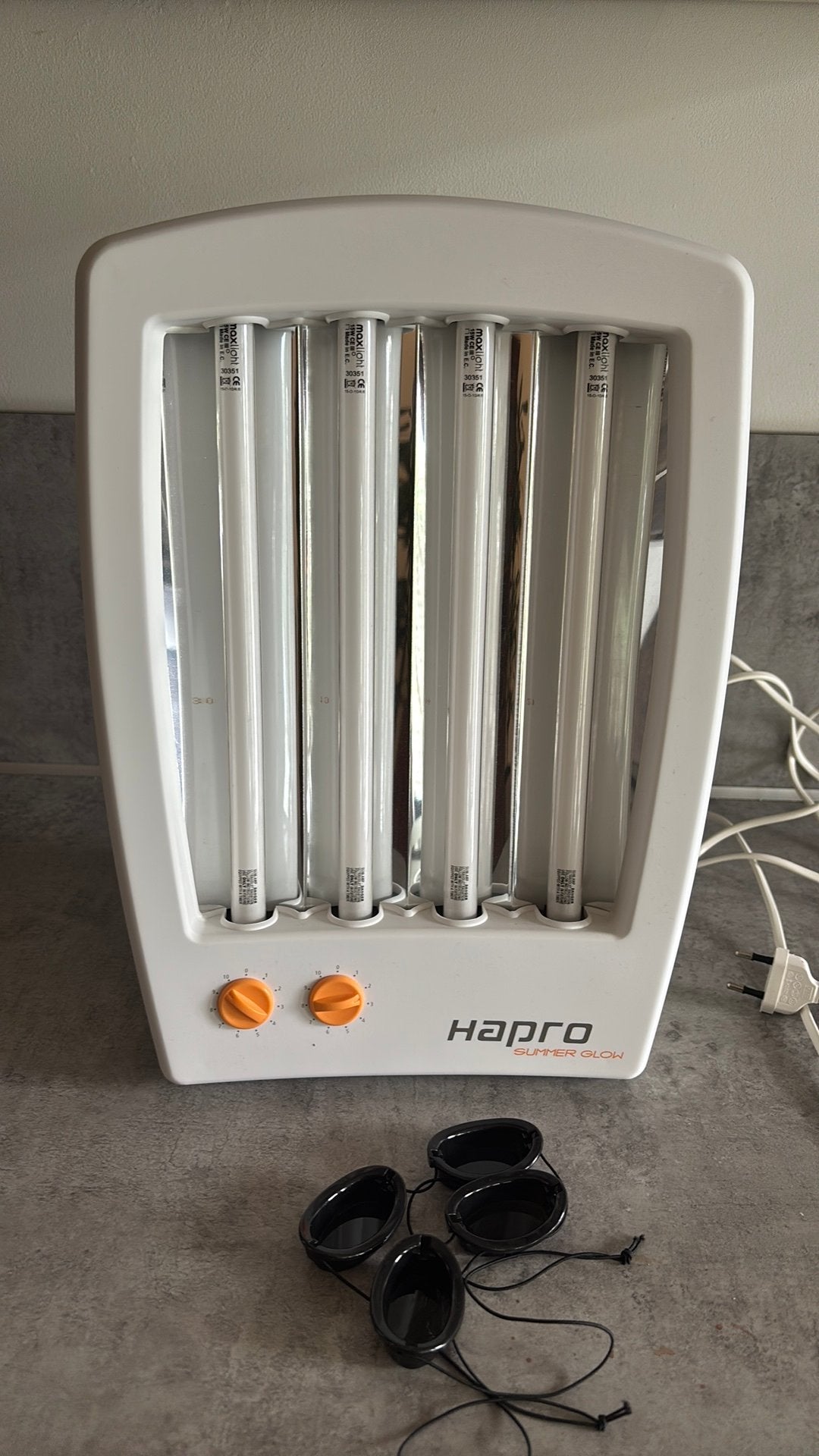 Hapro gezichtsbruiner, Witgoed en Apparatuur, Zonnebanken en Gezichtsbruiners, Ophalen, Zo goed als nieuw, Gezichtsbruiner, Minder dan 10 lampen