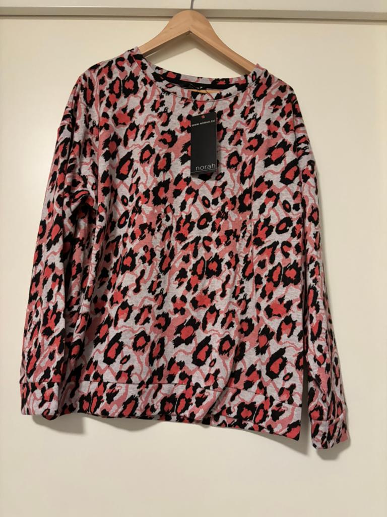 Nieuwe jumper / trui maat 42 Norah rote zwart grijs, Ophalen of Verzenden, Nieuw, Maat 42/44 (L), Zwart