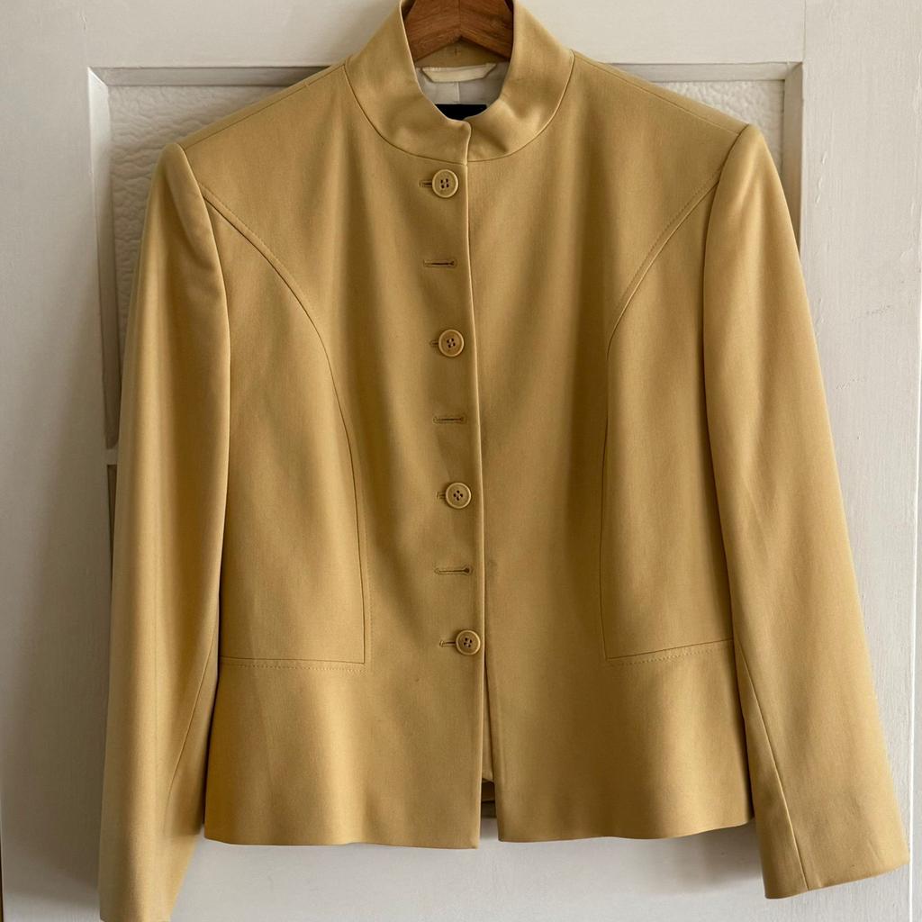 Prachtig Pauw maiskleurig ( zomer)blazer maat 4 ZGAN, Kleding | Dames, Ophalen of Verzenden, Zo goed als nieuw, Maat 38/40 (M)