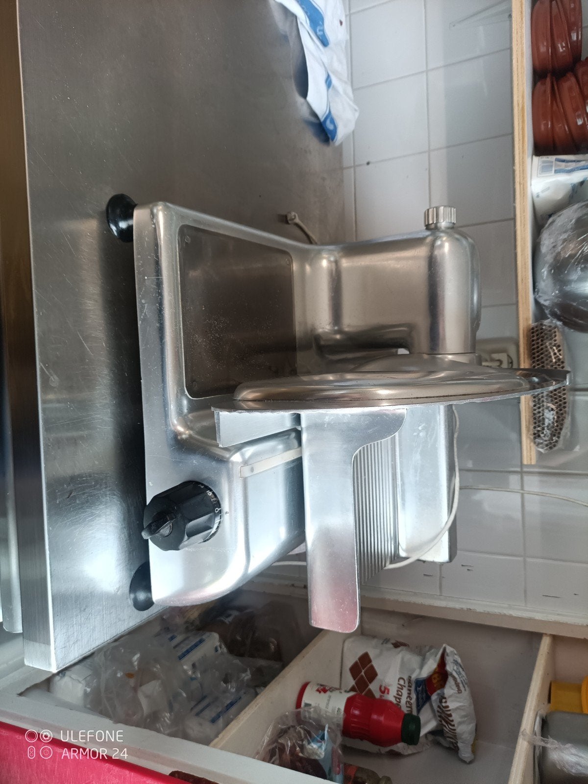 Snijmachine, Ophalen, Gebruikt