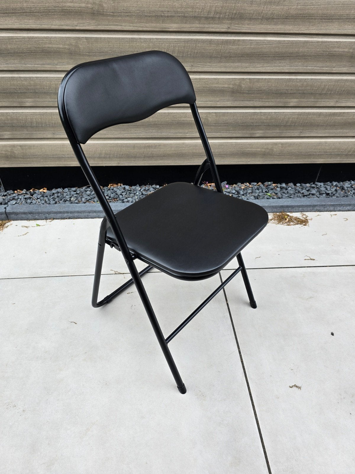 Klapstoeltjes, Ophalen of Verzenden, Zo goed als nieuw, Zwart, Vijf, Zes of meer stoelen