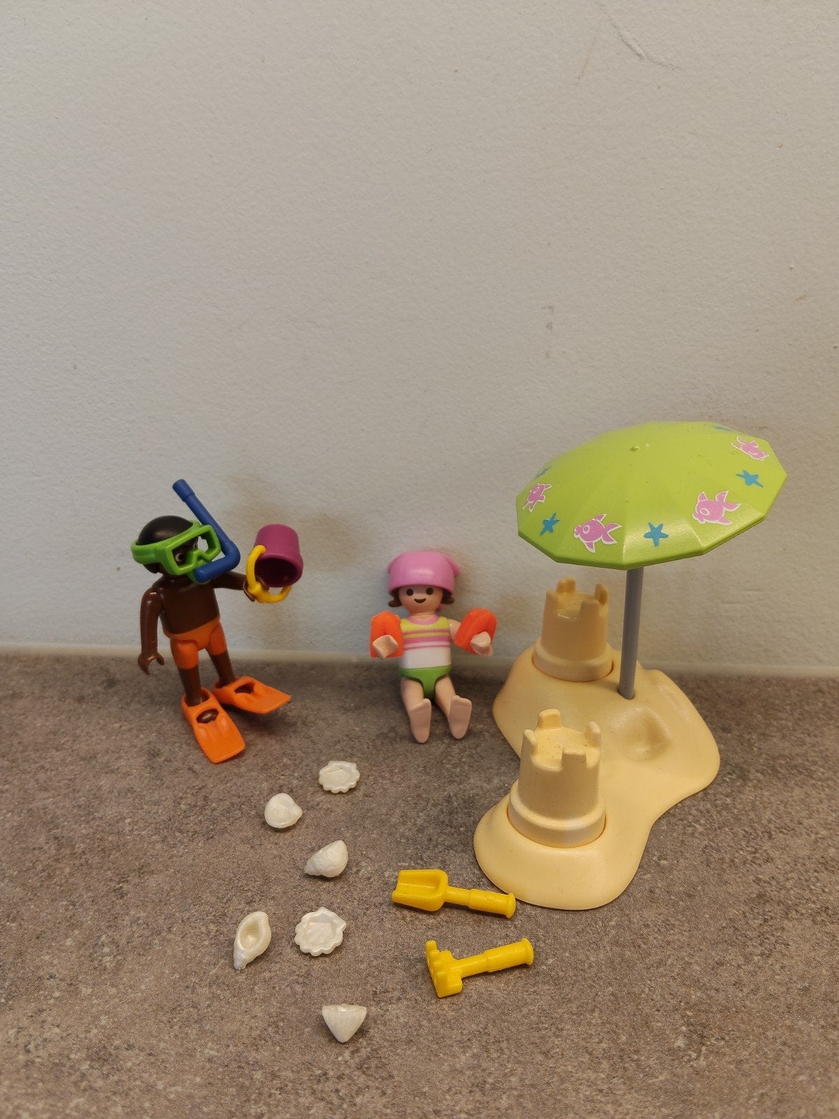 PLAYMOBIL Strandset met duiker en zandkasteel, Ophalen, Zo goed als nieuw