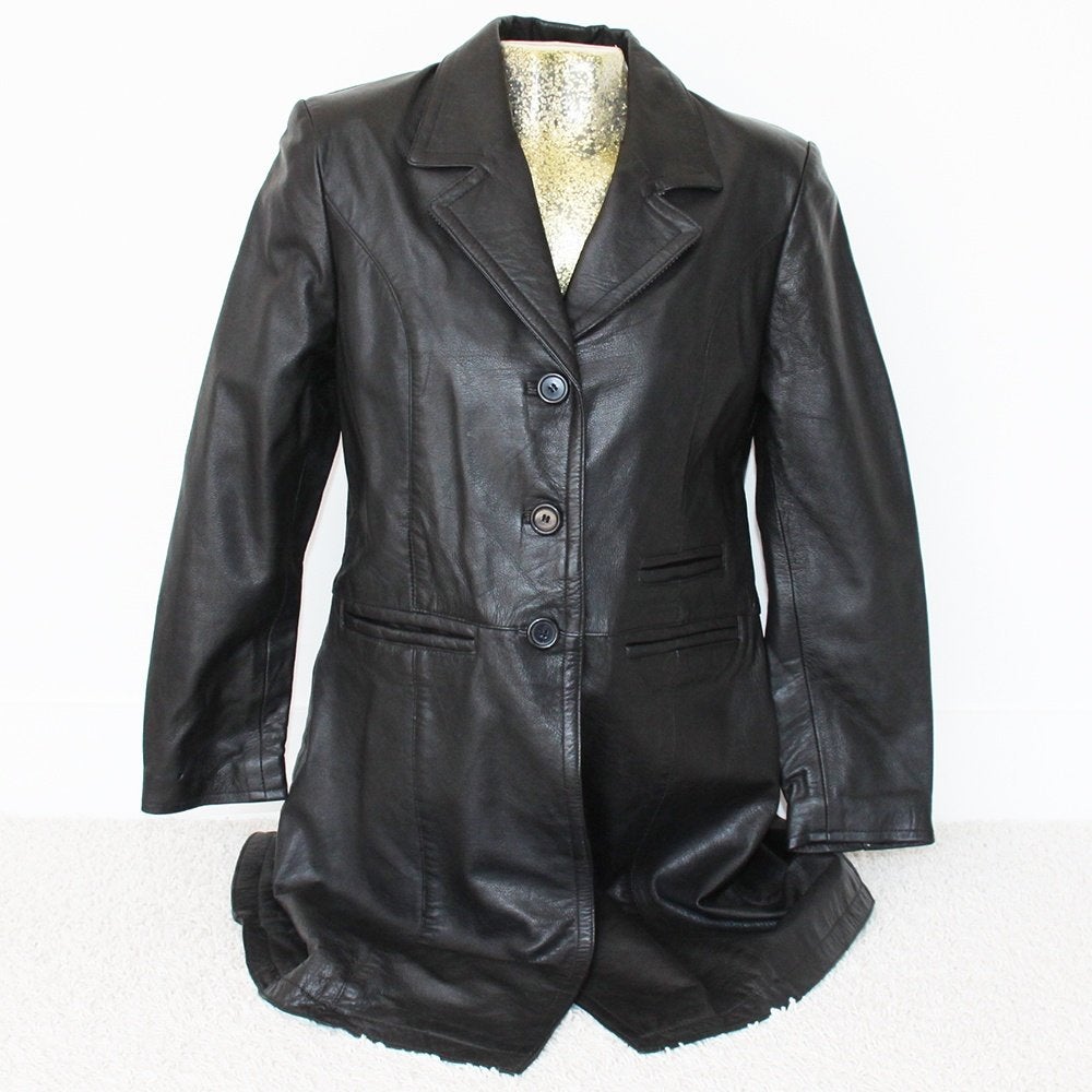 Soepele Leren Leather Master Classics Jas 1 (L) € 65,-, Leather Master Classics, Zwart, Maat 42/44 (L), Nieuw
