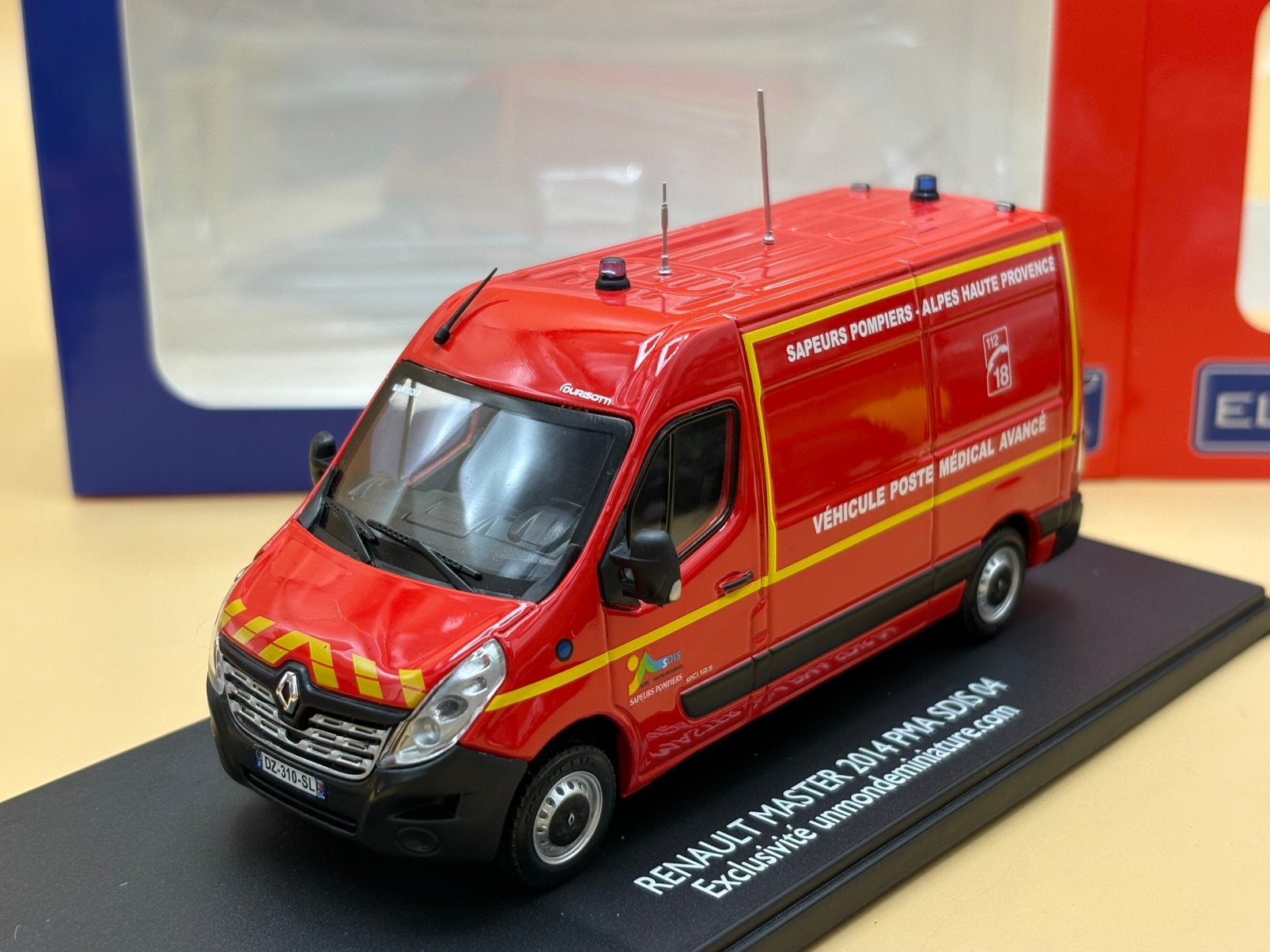 Renault Master Pompiers Alpes Haute Provence 1:43 Eligor, Ophalen of Verzenden, Nieuw, Auto, Overige merken