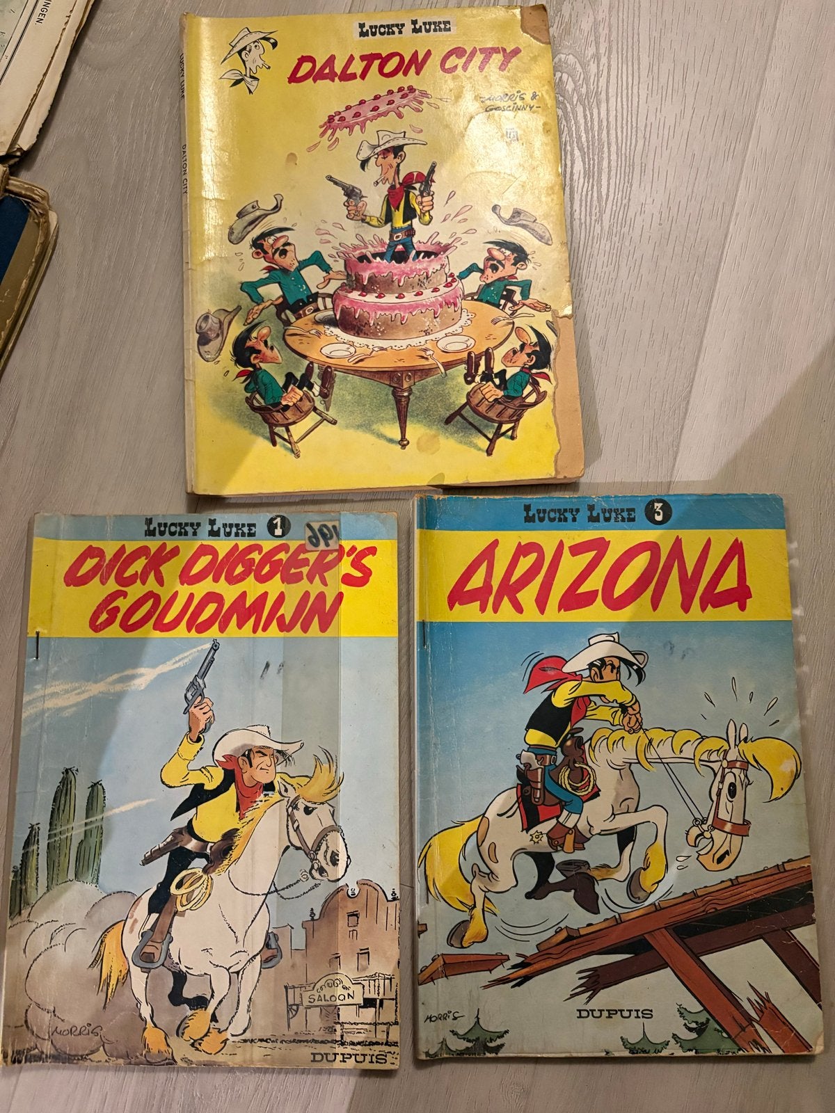 Lucky Luke stripboeken - Dalton City, Dick Digger, Arizona, Boeken, Meerdere stripboeken, Ophalen of Verzenden, Gelezen