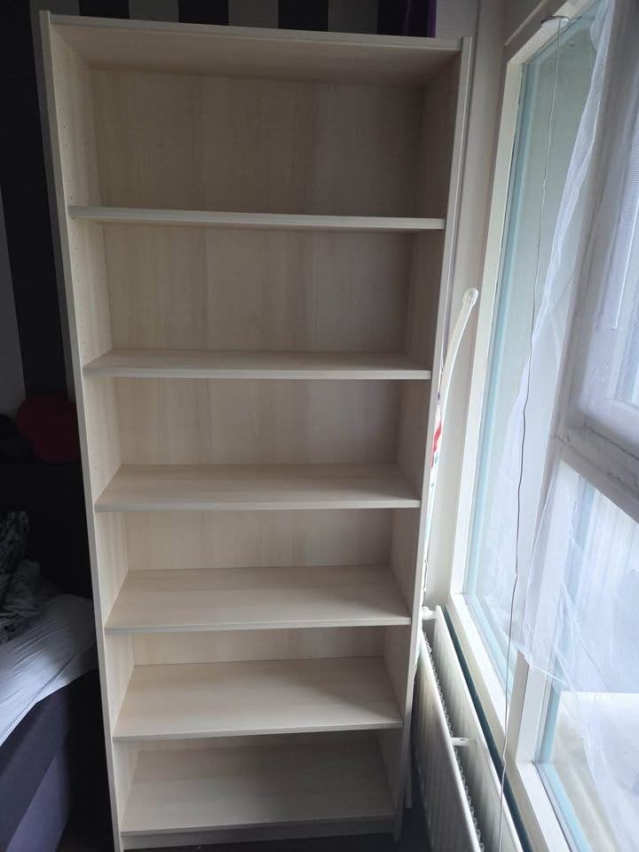 IKEA BILLY Boekenkast - Licht Houtkleur - 80x28x202 cm, Huis en Inrichting, Met plank(en), Gebruikt, 200 cm of meer, Minder dan 25 cm