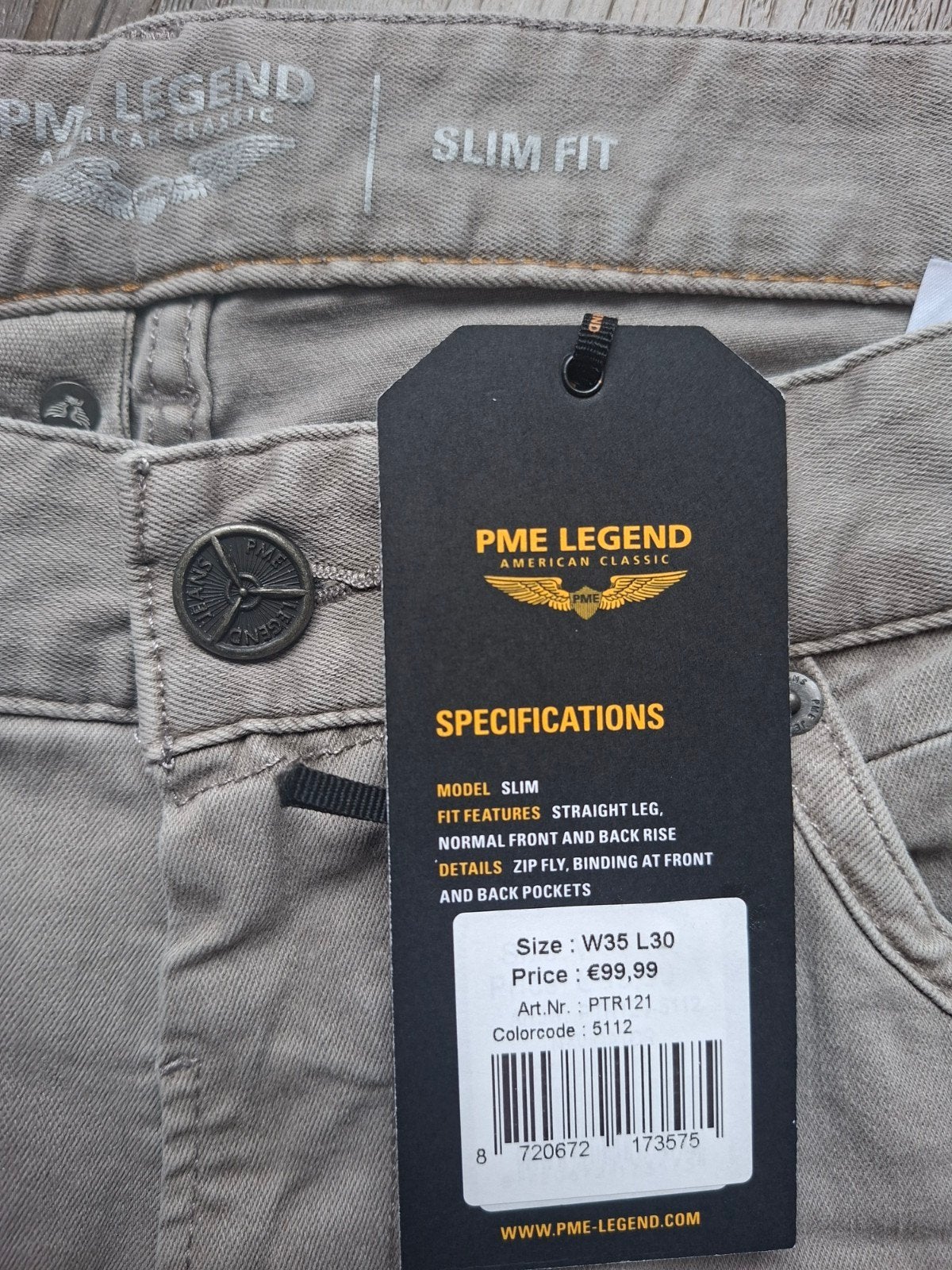 PME LEGEND Navigator slimfit jeans W35 L30 3 voor €149,95, Nieuw, Ophalen of Verzenden, W33 - W34 (confectie 48/50), Grijs