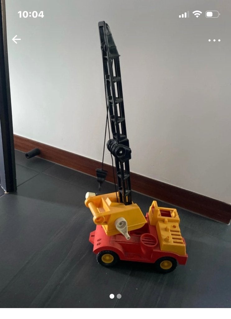 Fisher-Price Husky Helper Boom Crane uit de jaren 70., Kinderen en Baby's, Speelgoed | Fisher-Price, Ophalen, Gebruikt, Overige typen