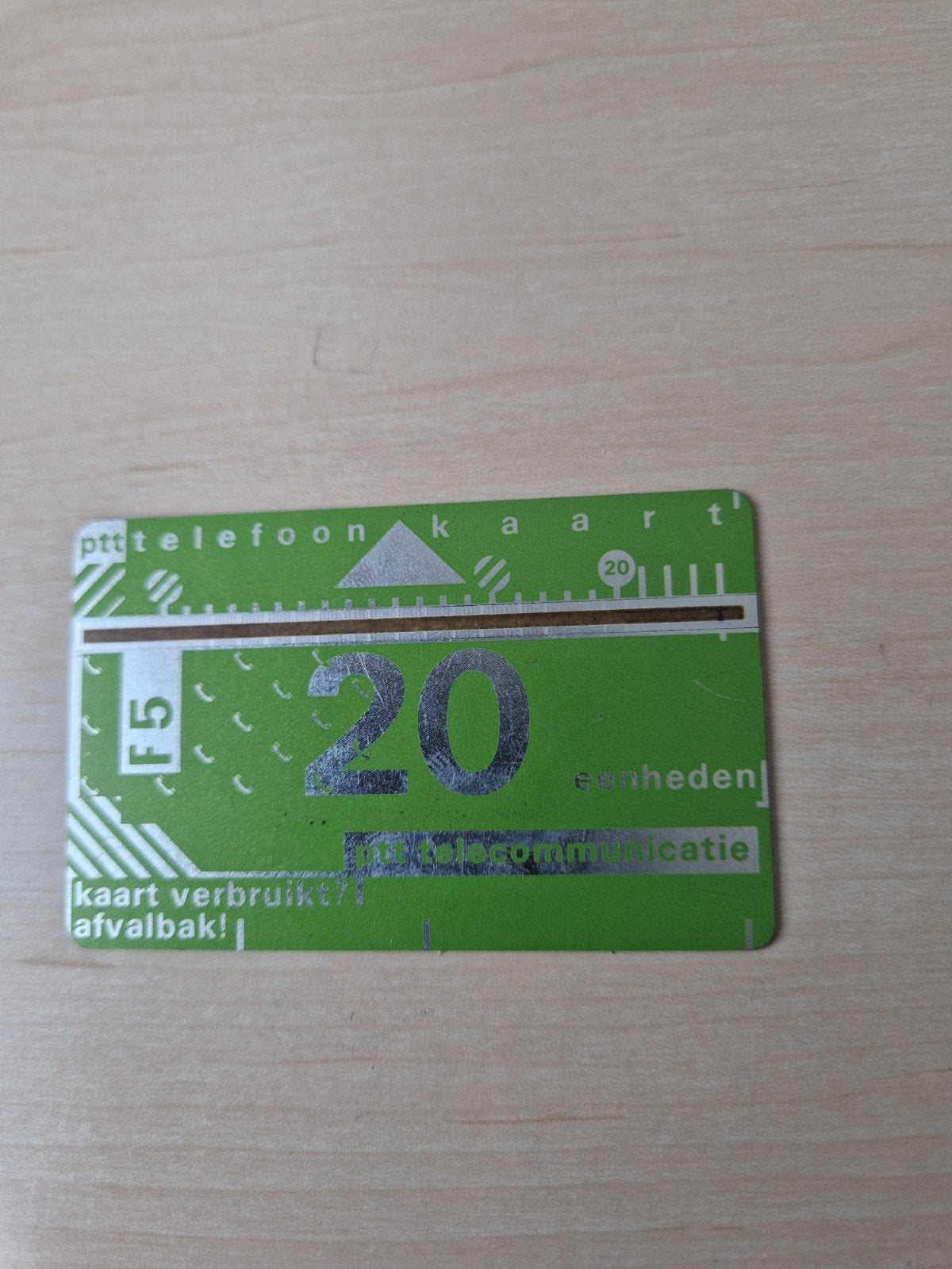 PTT Telefoonkaart D001, kaartno 603A, 20 eenheden, Ophalen of Verzenden