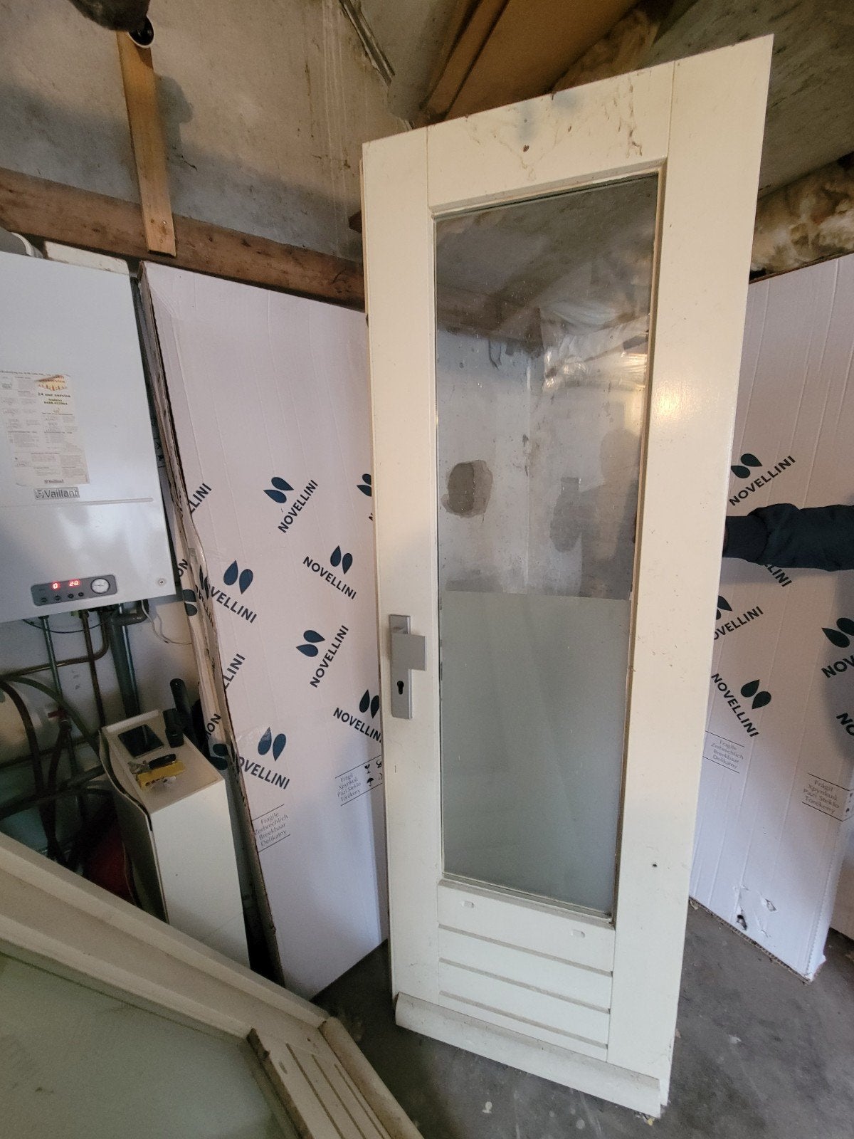 Hard houten openslaande deuren, Ophalen, Gebruikt, Hout, Buitendeur