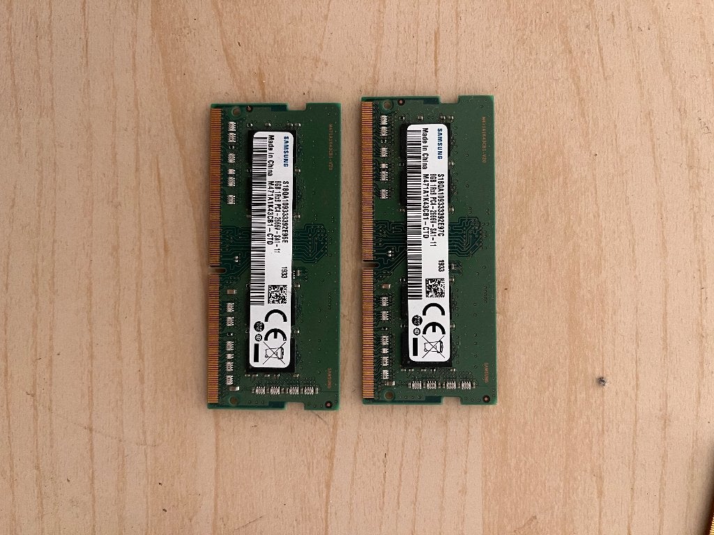 Samsung 16GB DDR4-2666 SODIMM set – 2x 8GB, Ophalen, Gebruikt, DDR4, Laptop
