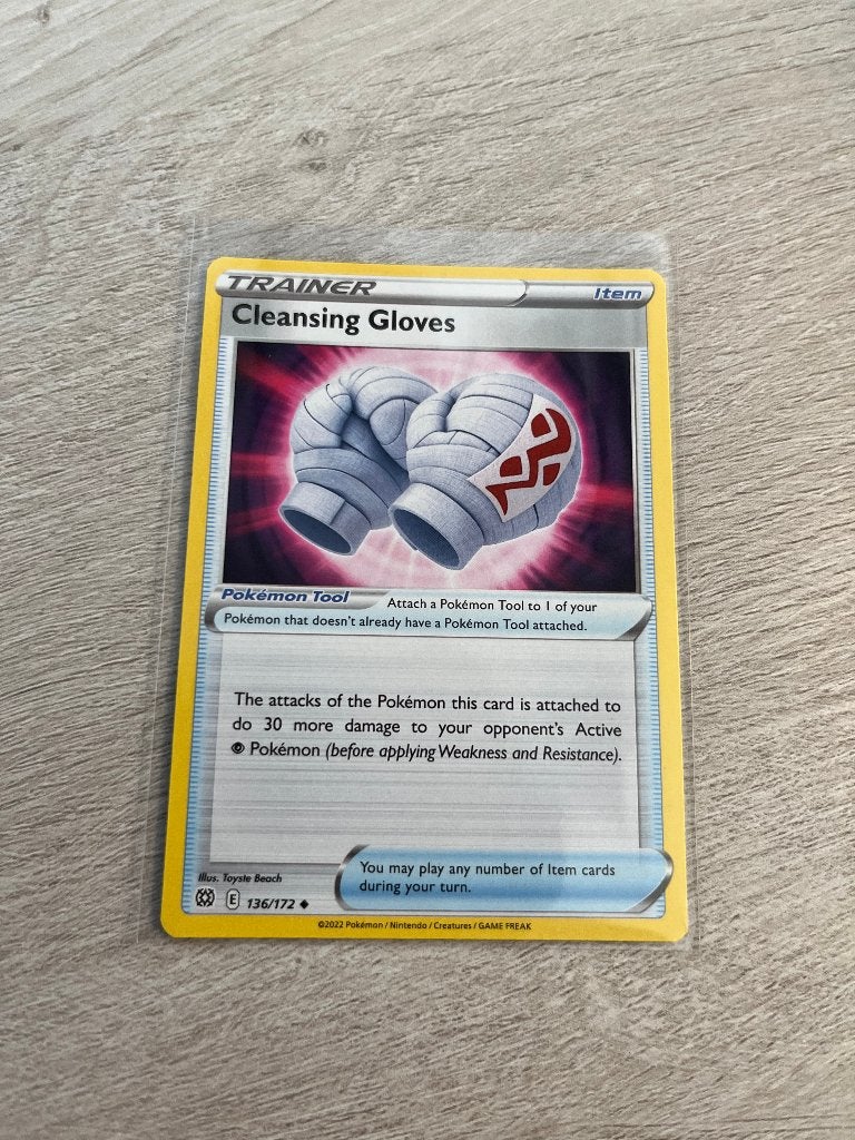 Cleansing Gloves 136/172 Brilliant Stars - Pokémon Kaart, Ophalen of Verzenden, Nieuw, Losse kaart