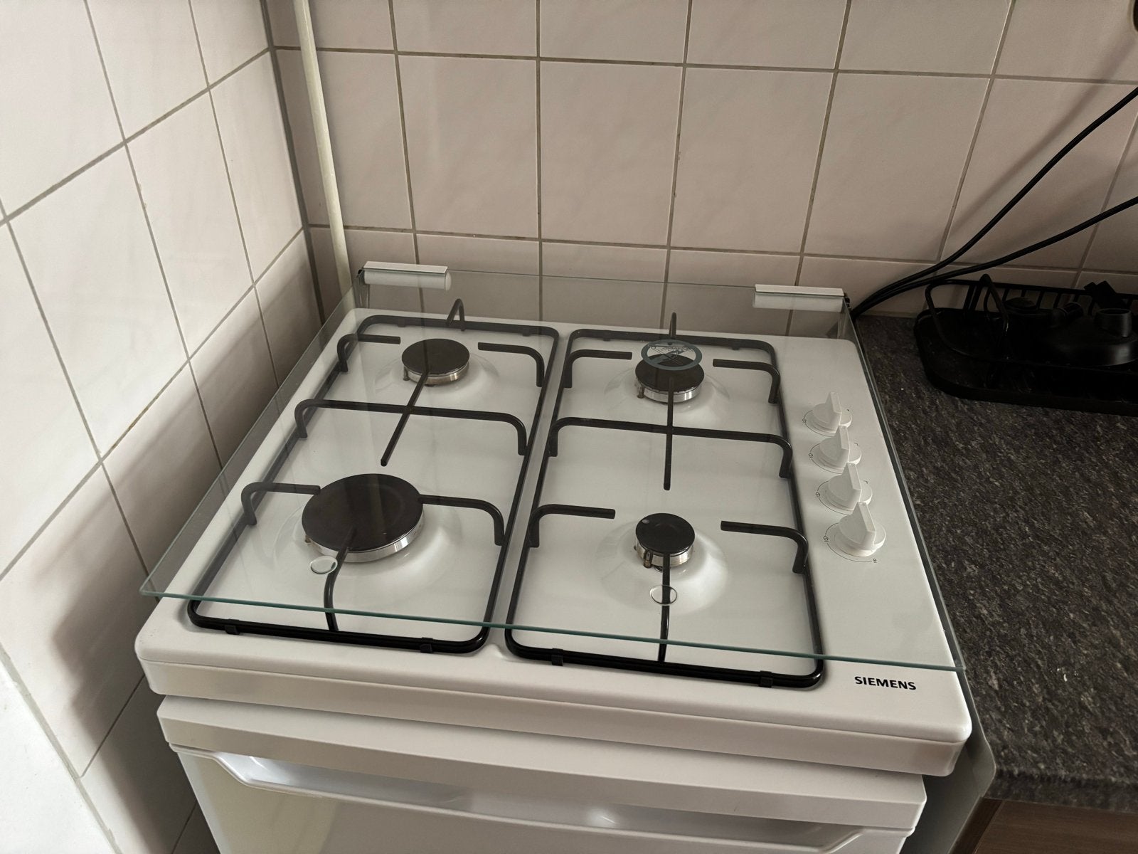 Siemens Vrijstaand Gasfornuis met 4 Kookzones, Ophalen, Gebruikt, 4 kookzones, Gas