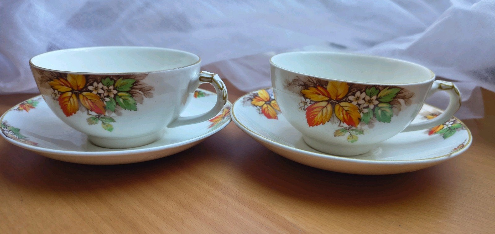 Set van 2 vintage Empire England theekopjes met schotels, Antiek en Kunst, Ophalen