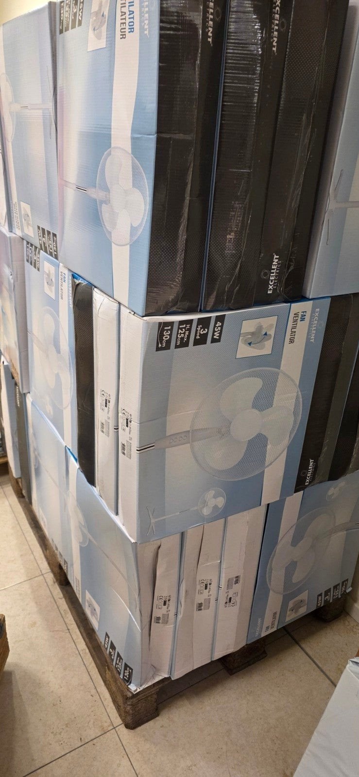 Partij 2500 stuks  Excellent Electronics Statiefventilatoren, Ophalen of Verzenden, Nieuw, Statiefventilator