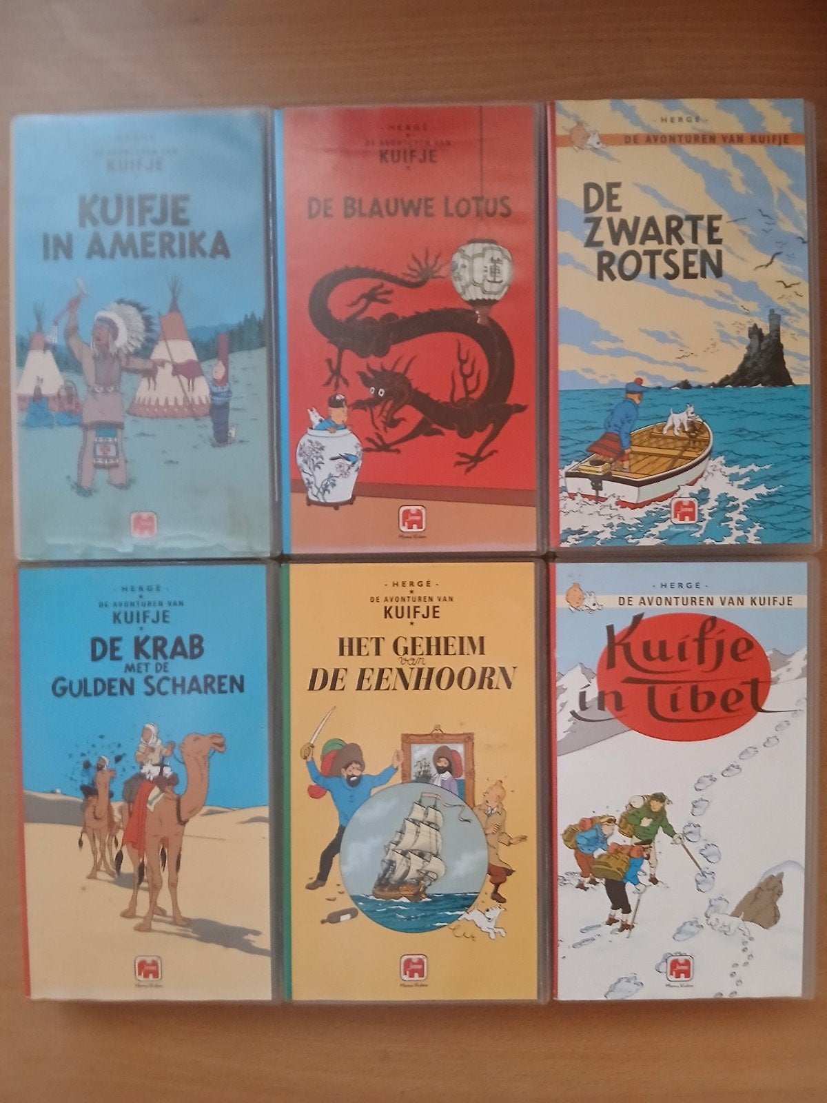 Kuifje 6 verhalen op VHS, Ophalen of Verzenden, Kuifje, Zo goed als nieuw