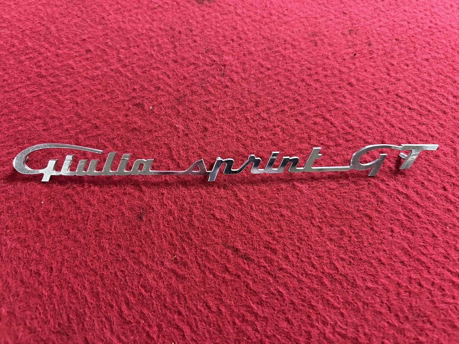 Alfa Romeo ”Giulia sprint GT” embleem, Gebruikt, -, -, Ophalen of Verzenden