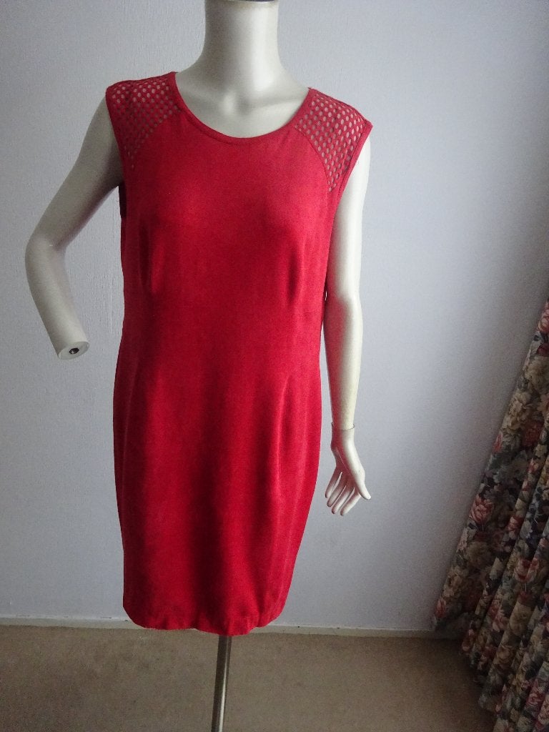 Marccain jurk mt 4= 40, Maat 38/40 (M), Ophalen of Verzenden, Zo goed als nieuw, Rood