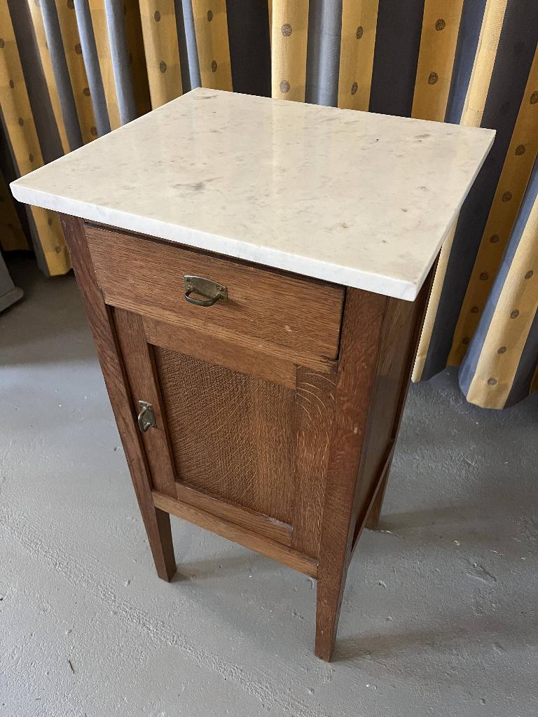 vintage nachtkastje, Huis en Inrichting, Slaapkamer | Nachtkastjes, Ophalen, Gebruikt, Minder dan 45 cm, 70 cm of meer