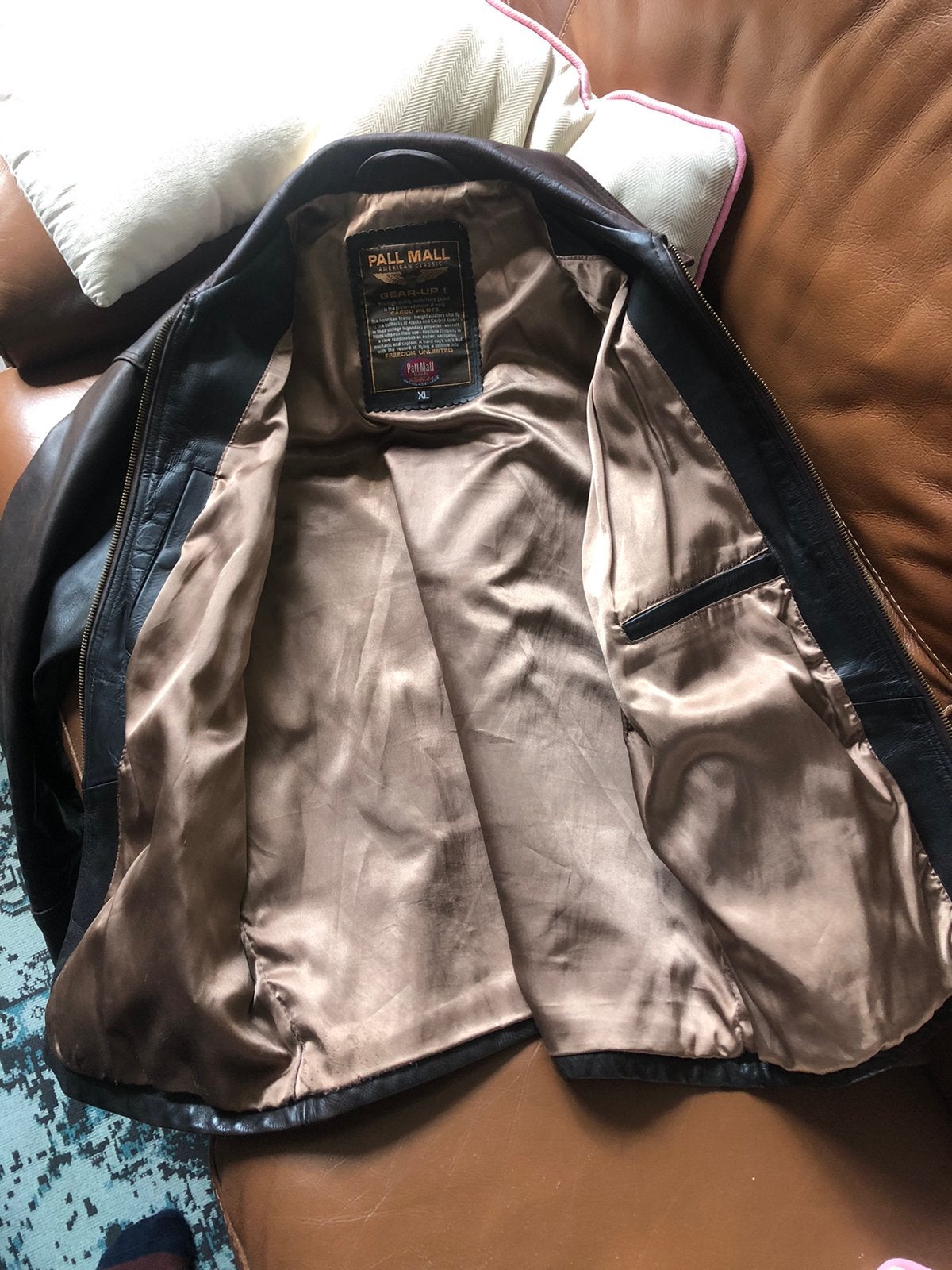 PME Legend Pall Mall leren piloten jack (XL), Kleding | Heren, Ophalen, Gedragen, Maat 56/58 (XL), Bruin