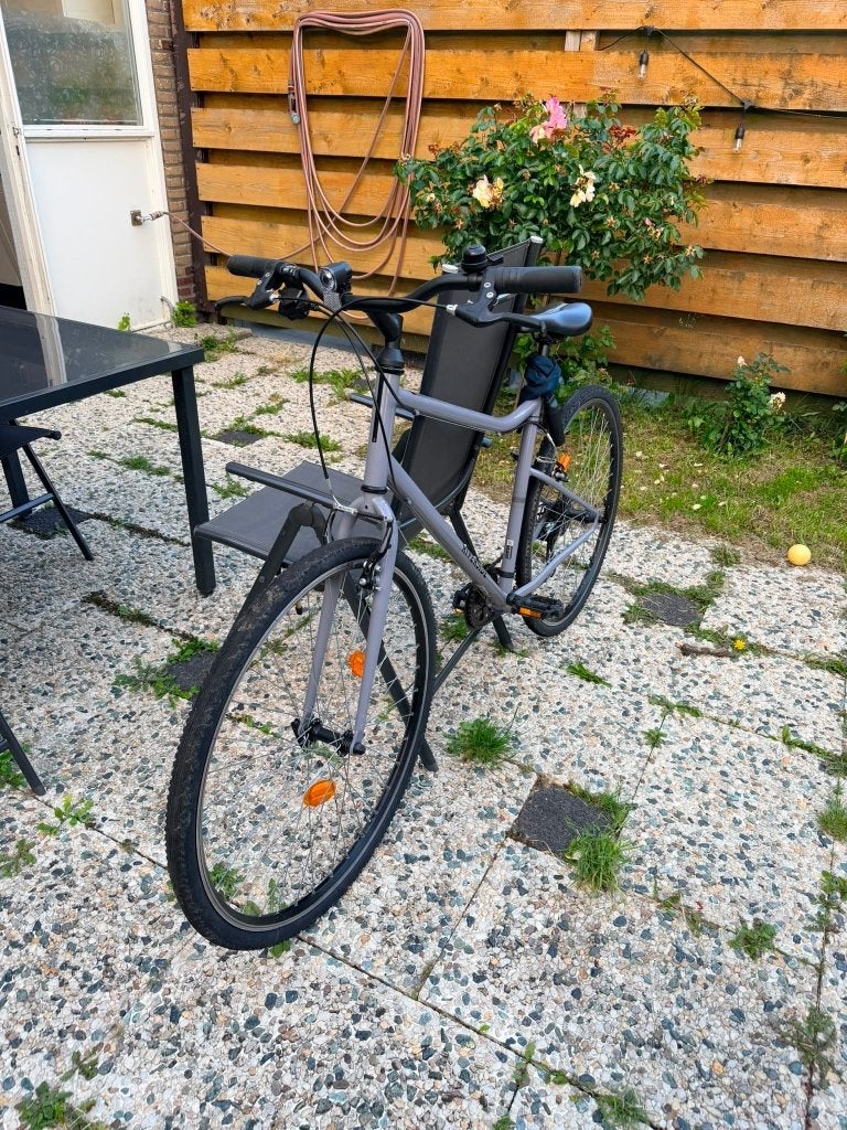 RIVERSIDE Hybride fiets Riverside 120 grijs decathlon, Gebruikt, Schijfrem, Ophalen, Overige merken