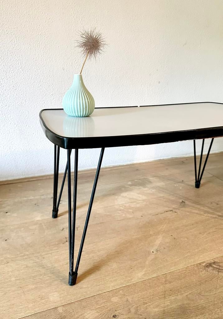 Vintage bijzettafel 1950s / ‘60s, Ophalen, Vintage, 55 tot 75 cm, Zo goed als nieuw