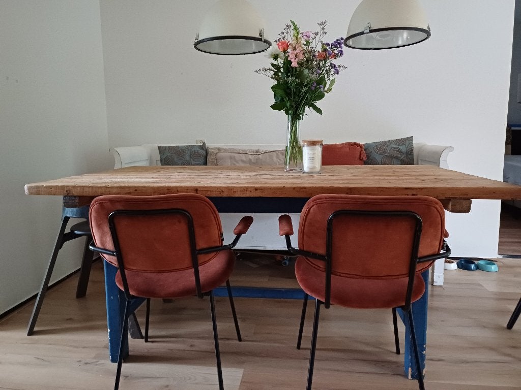 Oude kloostertafel, Ophalen, Gebruikt, 50 tot 100 cm, Vijf personen of meer