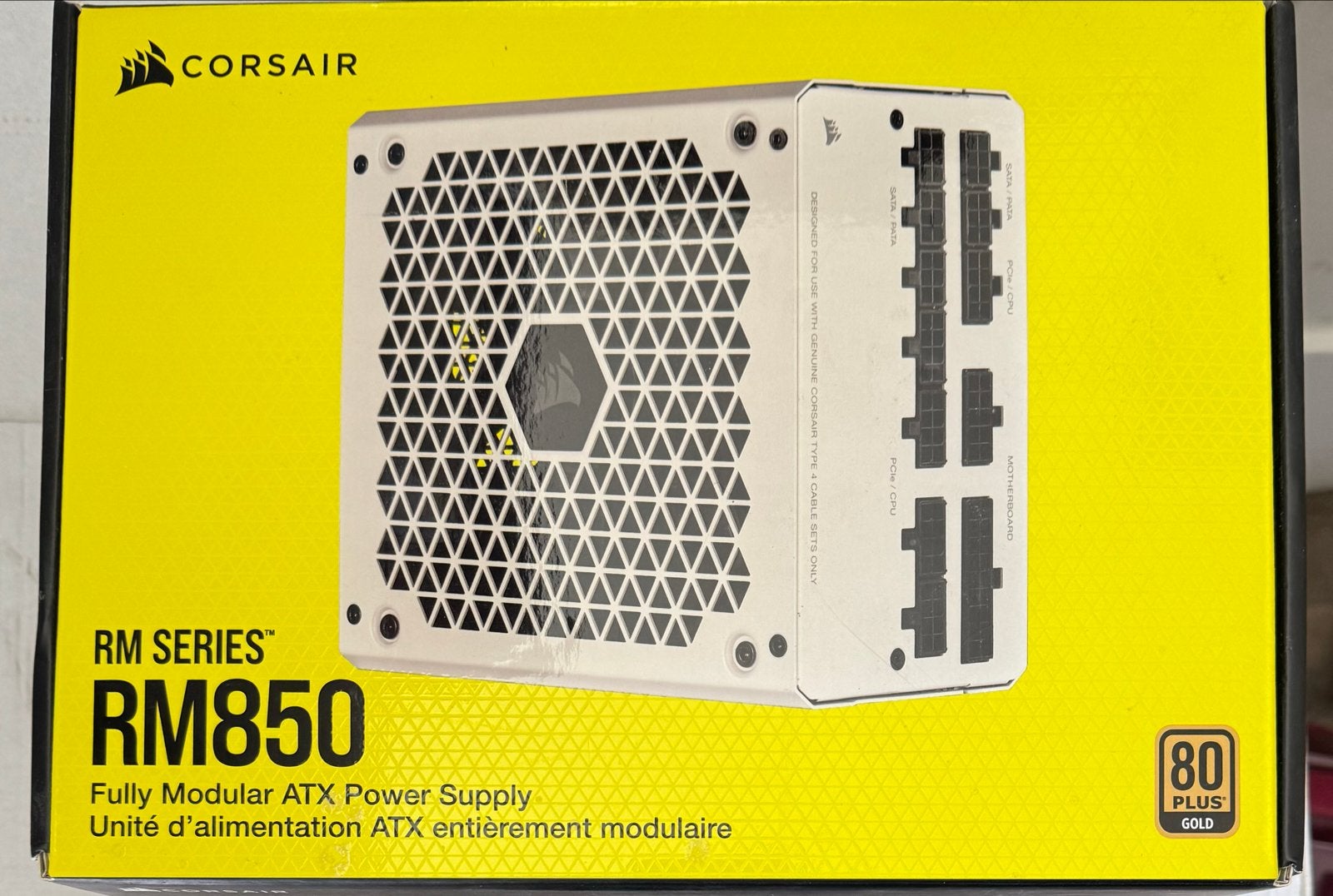 Corsair RM850 Fully Modulaire ATX Voeding - Wit, Ophalen of Verzenden, Zo goed als nieuw