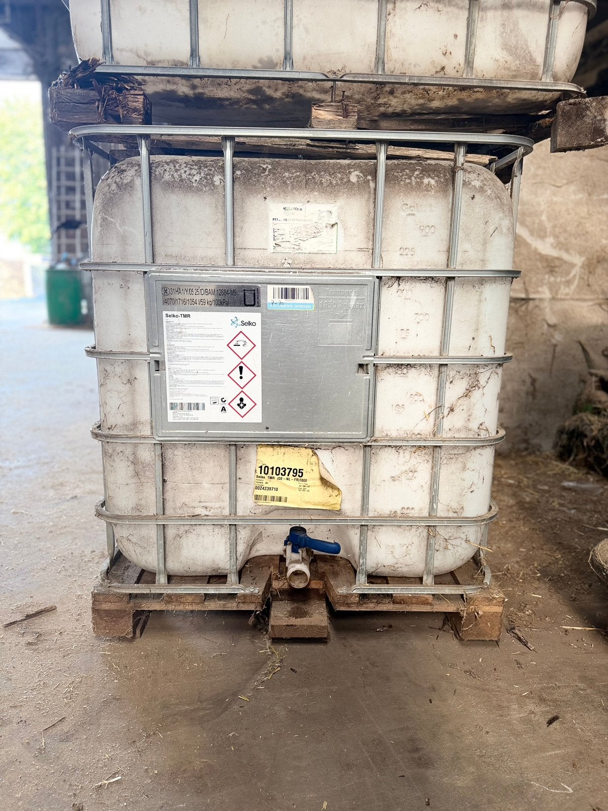 Ibc (1000 liter vaten), 150 liter of meer, Ophalen, Gebruikt
