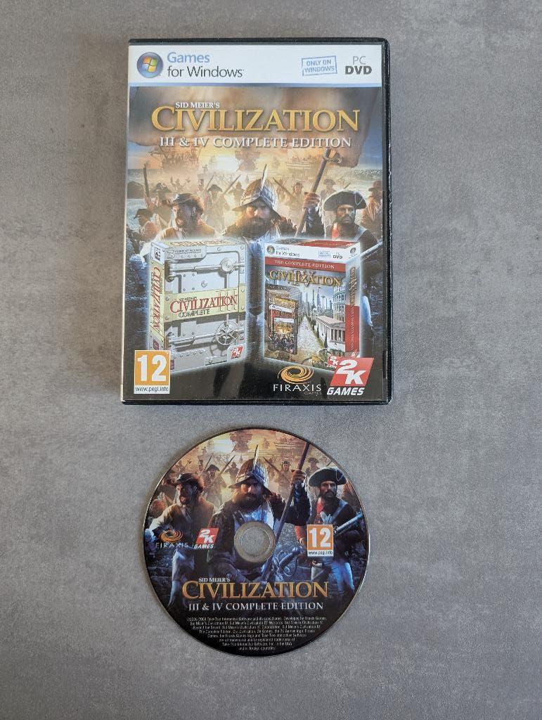 Civilization 3 & 4 complete edition PC, Spelcomputers en Games, 1 speler, Ophalen of Verzenden, Zo goed als nieuw, Strategie en Constructie