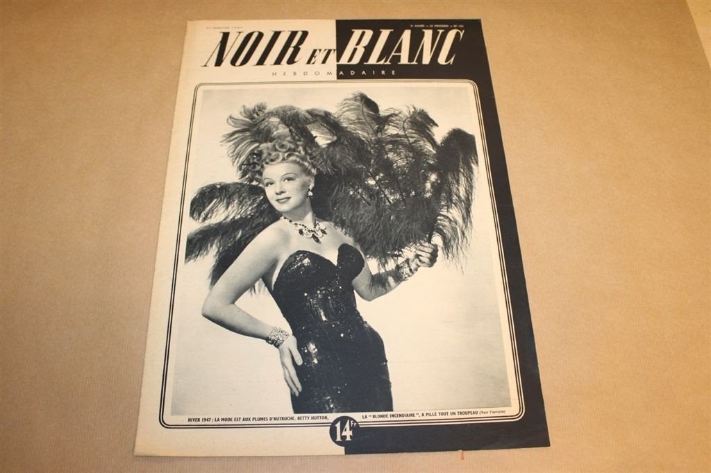 Zeldzaam magazine - Noir et Blanc - 1947 !!, Ophalen of Verzenden, 1940 tot 1960, Knipsel(s)