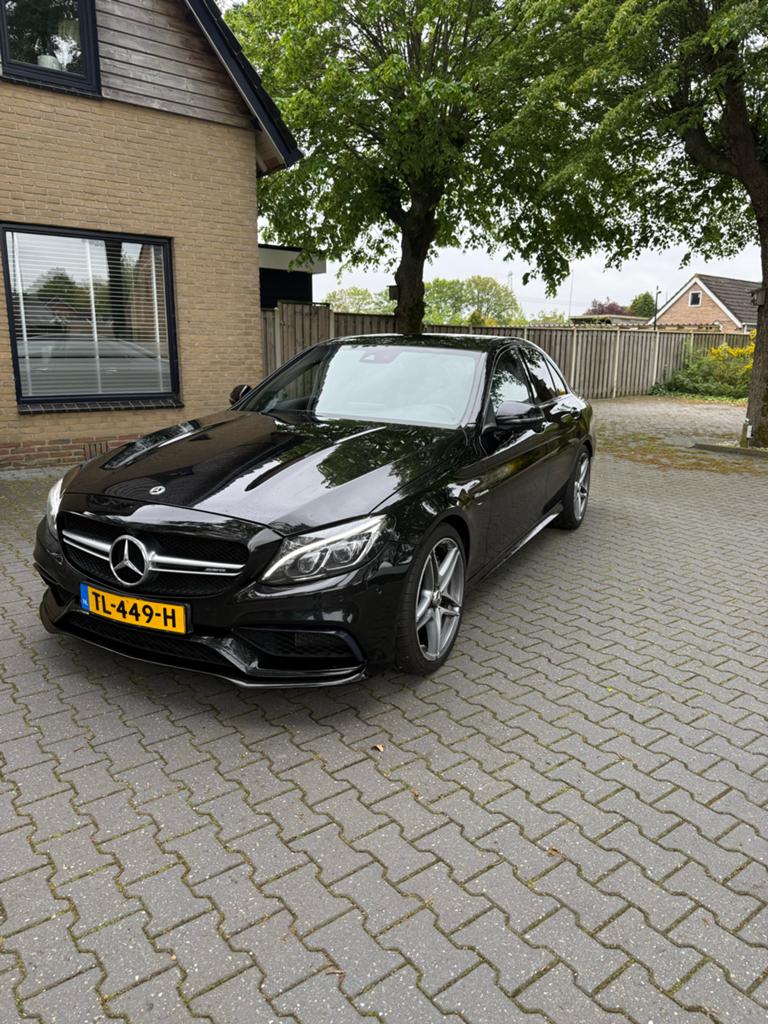 Mercedes-Benz C-Klasse C63 4.0 350KW Speedshift 2016 Zwart, Auto's, Automaat, Achterwielaandrijving, 8 cilinders, Zwart