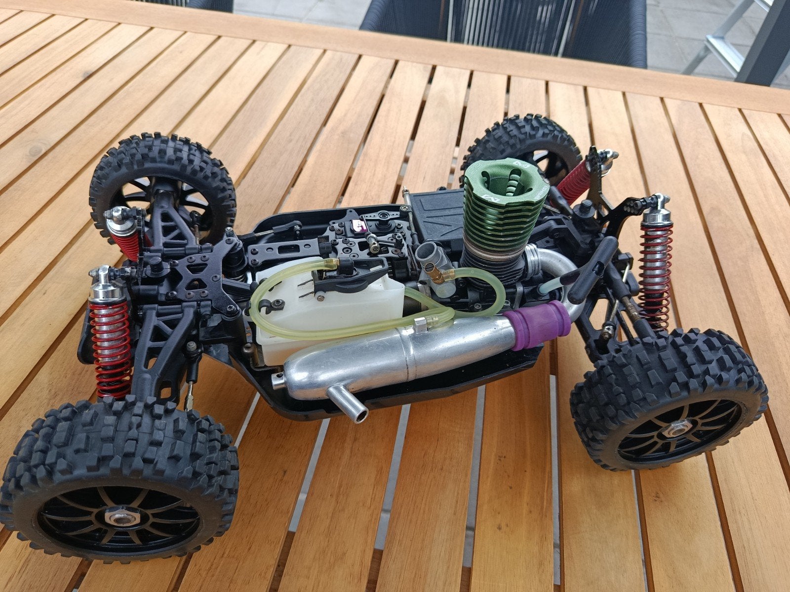 Nitro buggy 1/8, Ophalen of Verzenden, Nitro, Auto offroad