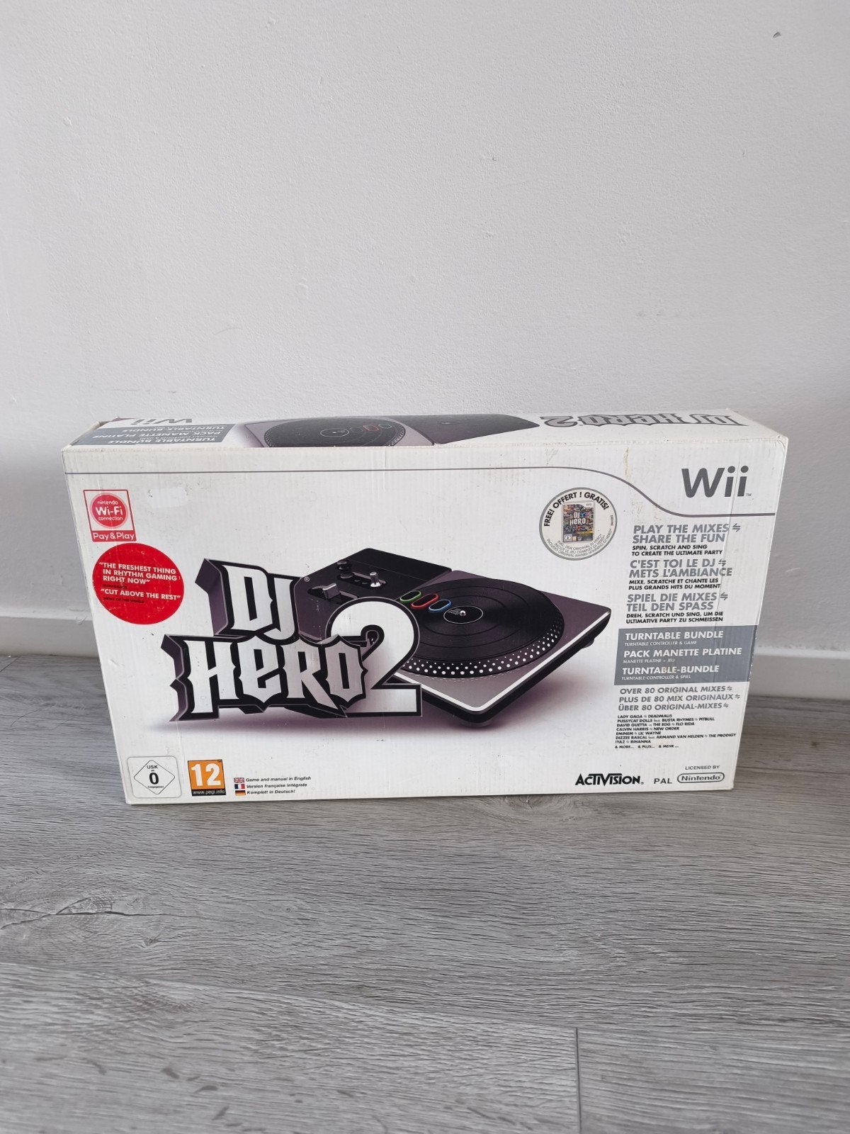 DJ Hero 2 Turntable Bundle voor Wii - Goede Staat, Ophalen, Muziek, 1 speler, Zo goed als nieuw