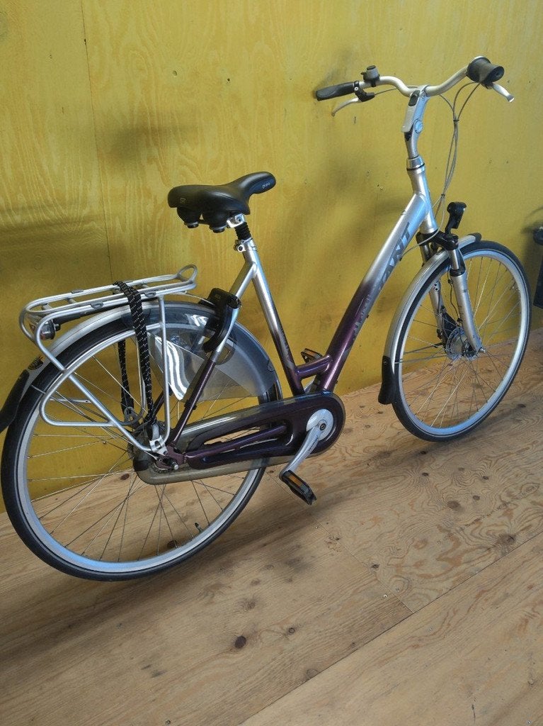 Giant CS1 Dames Paars/zilver 55cm, Fietsen en Brommers, Fietsen | Dames | Damesfietsen, Gebruikt, Giant, 53 tot 56 cm