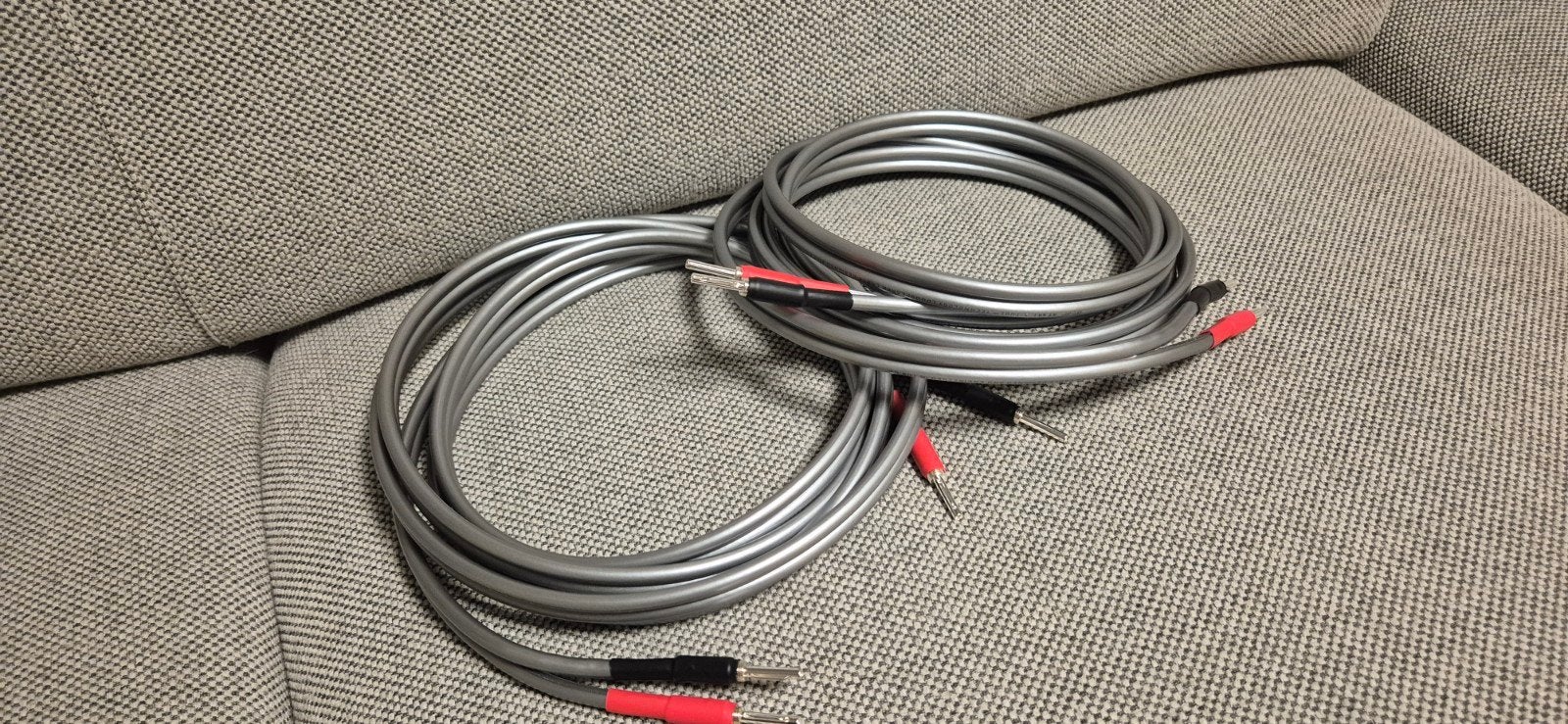 QED XT40i 2x3 meter met Rhodium banaanpluggen nieuw, Ophalen of Verzenden, Nieuw, 2 tot 5 meter, Luidsprekerkabel