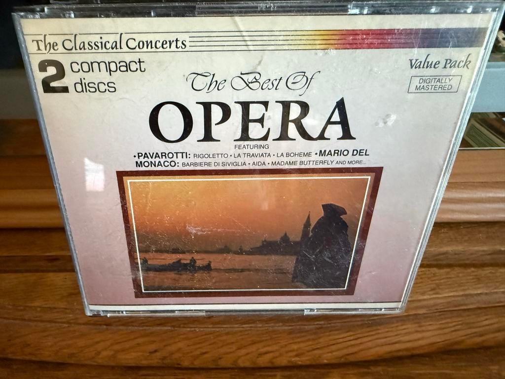 The Best Of Opera - 2 Compact Discs - Pavarotti, Del Monaco, Gebruikt, Ophalen of Verzenden, Romantiek, Boxset